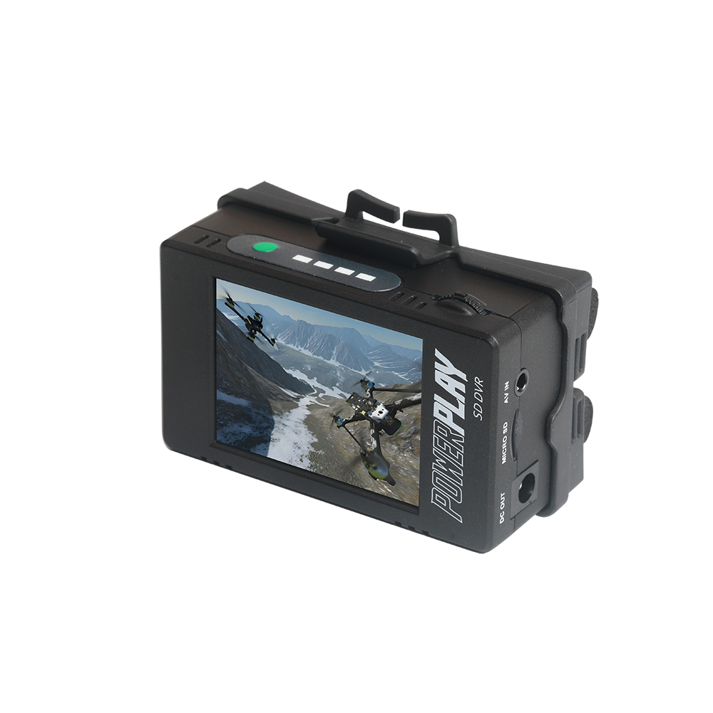 Directfpv PowerPlay DVR player for Camera or FPV Black