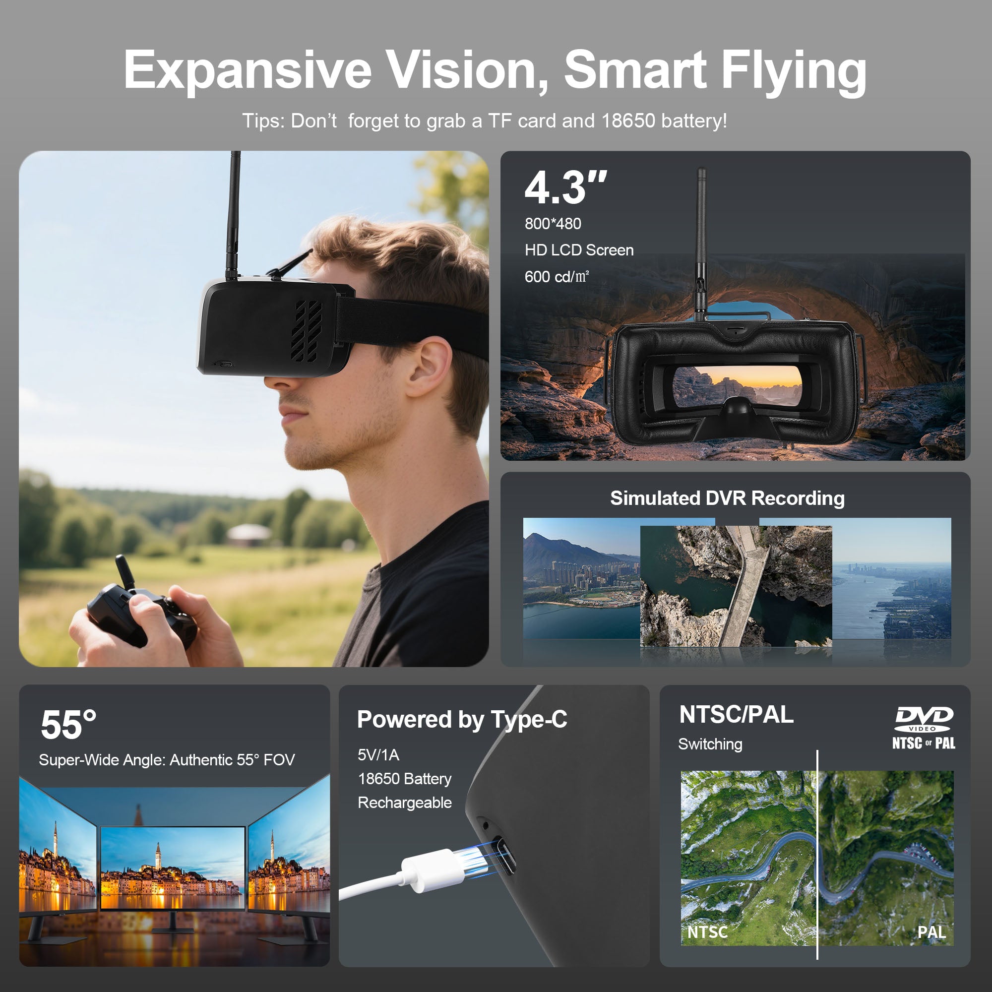 Directfpv headset goggles FOX