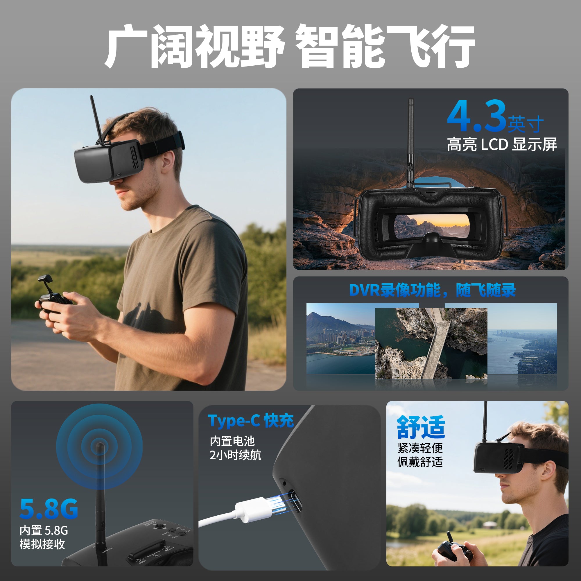 Directfpv headset goggles FOX